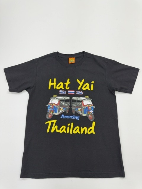 Yai Boys Gray Travel Graphic Hat T-Shirt Size M Regular Crewneck