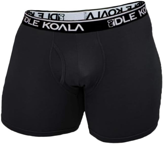 3-12 Pack Men’s Bamboo Underwear Boxer Briefs Flex Waistband Black Navy Grey