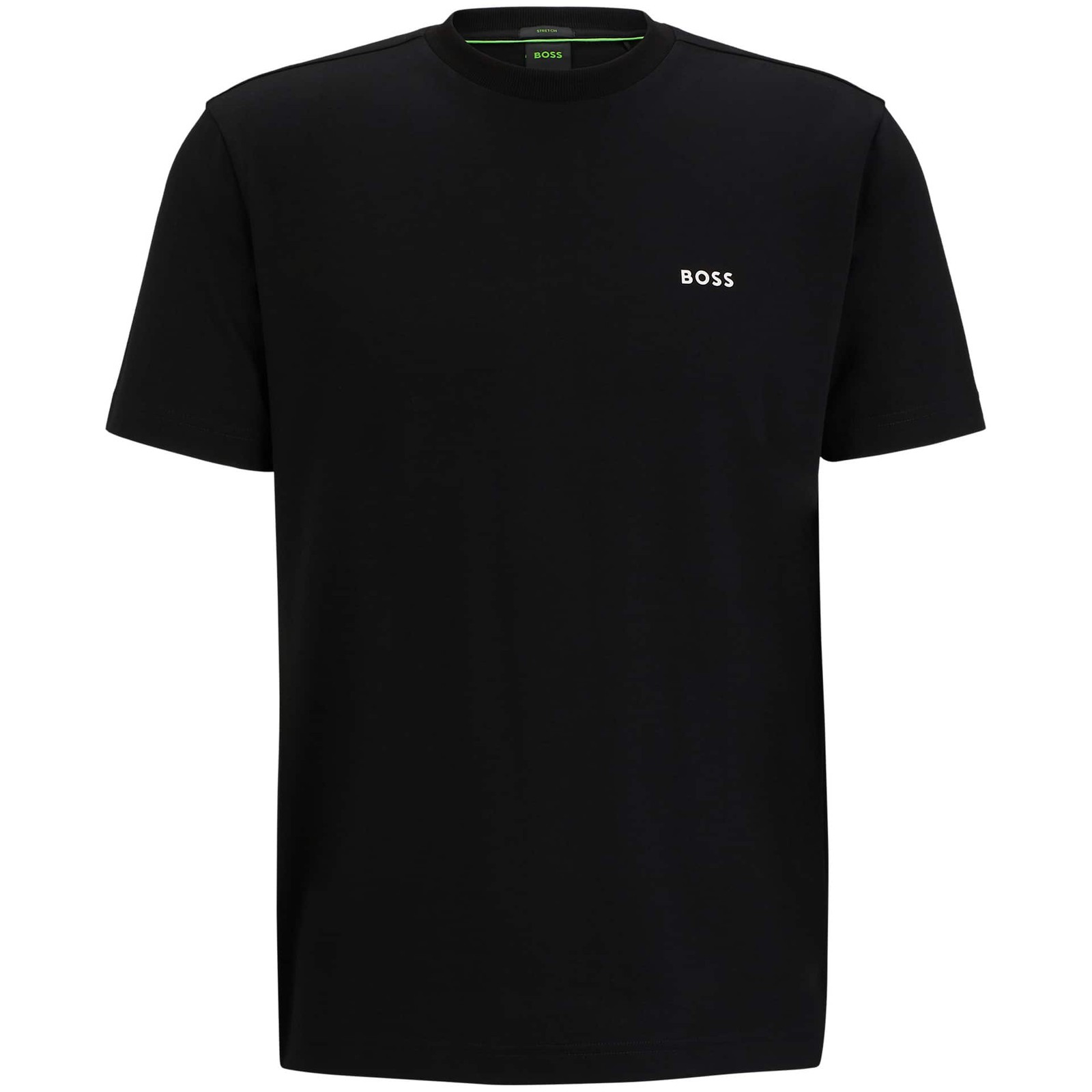 Boss Tee Stretch-Cotton T-Shirt | Black | S, M, L, XL, XXL, 3XL, 4XL, 5XL