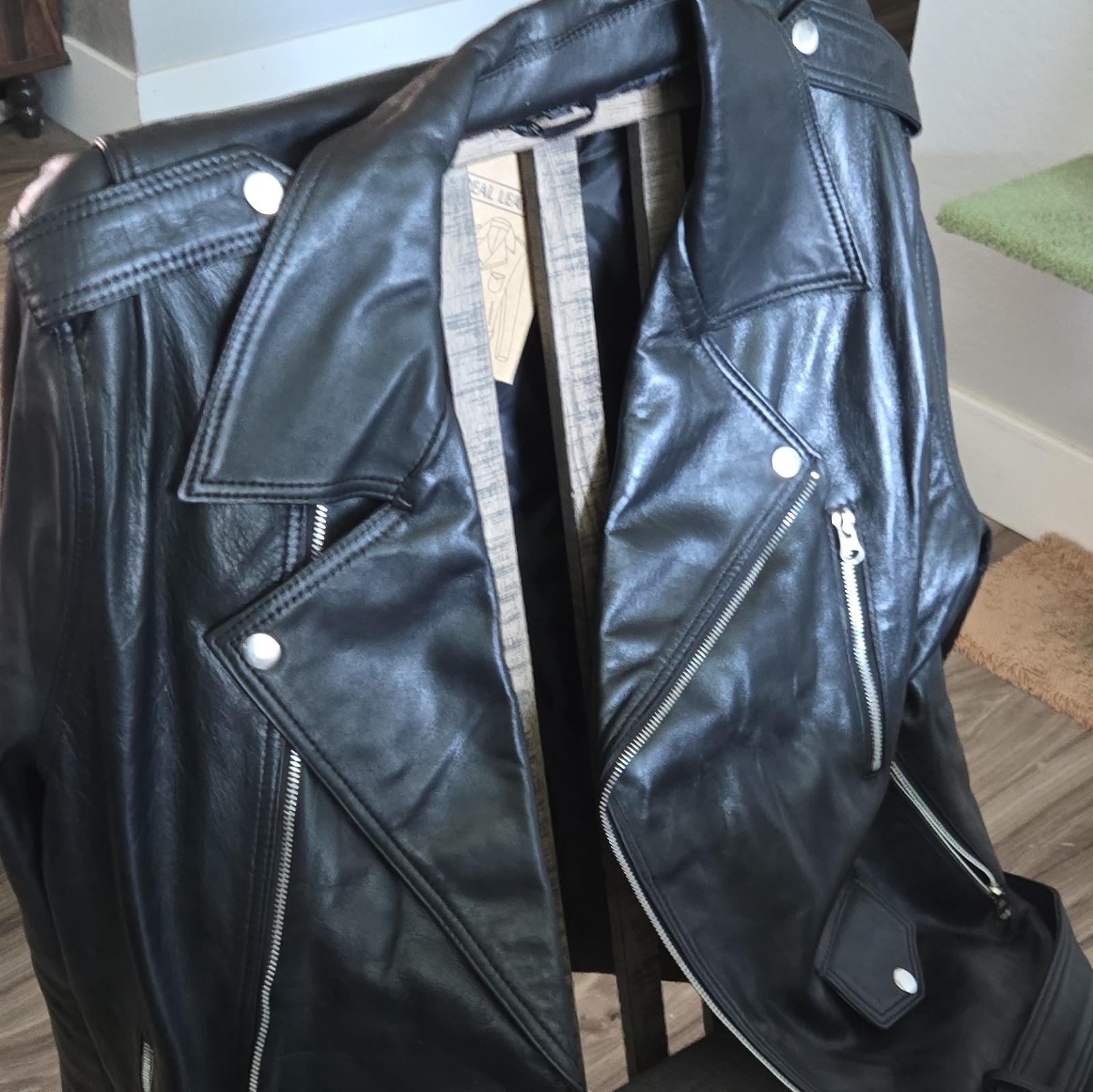 Genuine Men’s Leather Biker Jacket