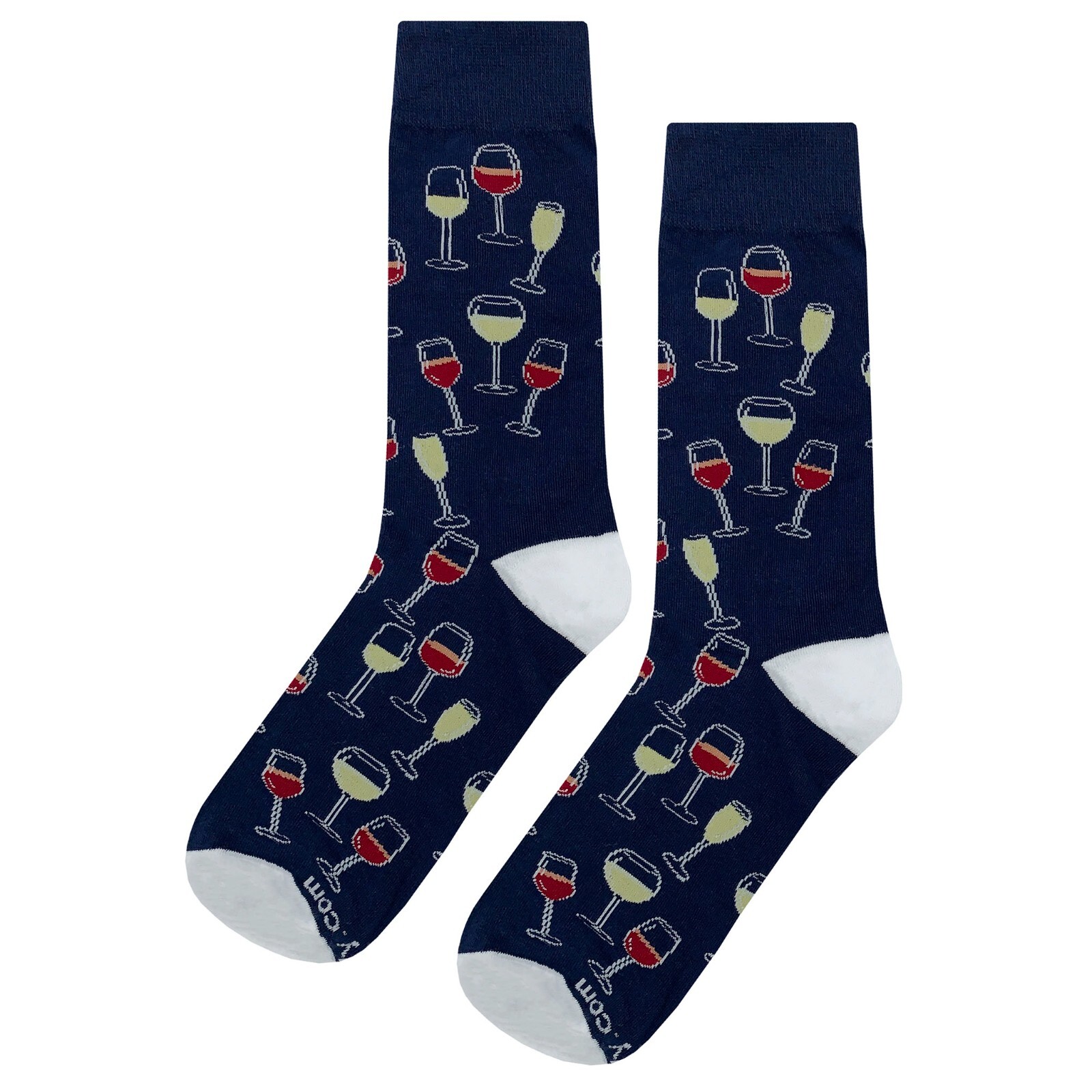 NWT Wine Galore Dress Socks Novelty Men 8-12 Multicolor Crazy Fun Sockfly