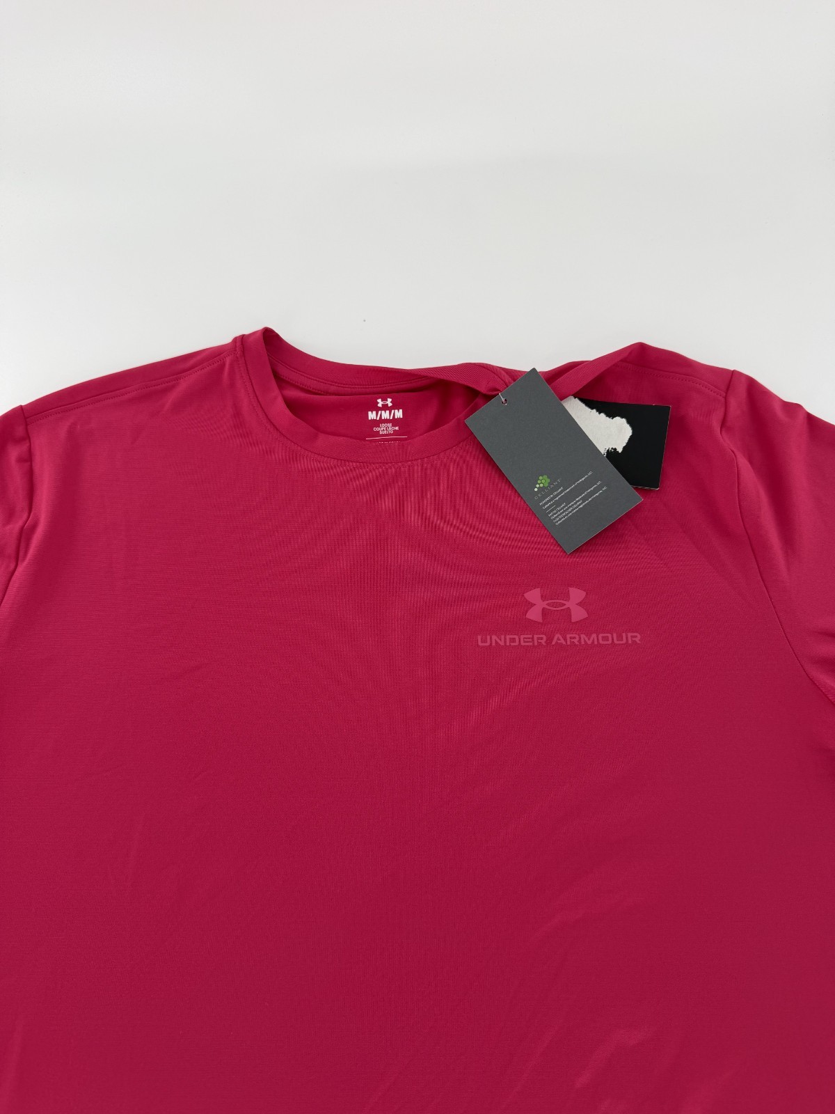 Under Armour Mens Vanish Rush Energy Shirt SZ S Shaded Fuchsia 1383973-681 NEW