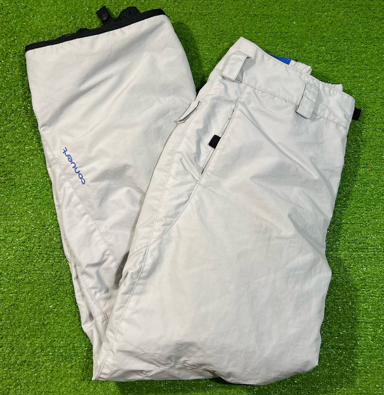 Vintage Columbia Convert Ski Pants LG Grey Insulated Snow Pants 90s Gorpcore