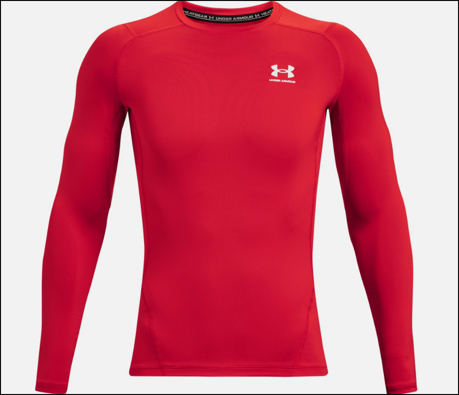 Under Armour Mens HeatGear Compression Shirt Lng Sleeve Tee NWT 1361524 MSRP $35