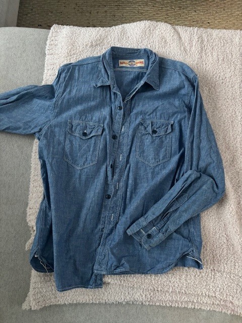 The Real McCoy’s U.S. Navy Chambray Shirt M – Indigo