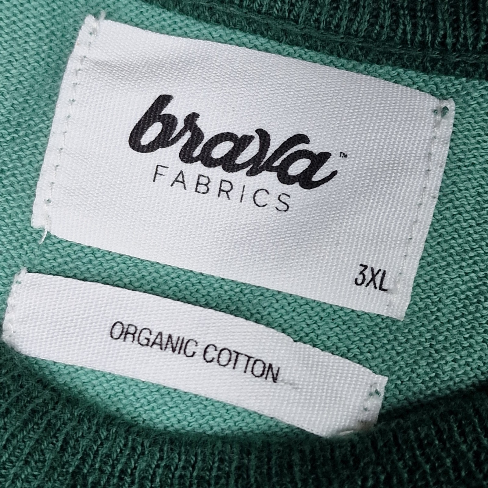 Brava Fabrics Mens XL Sweatshirt Green Raglan Nippon Patch Organic Cotton Casual