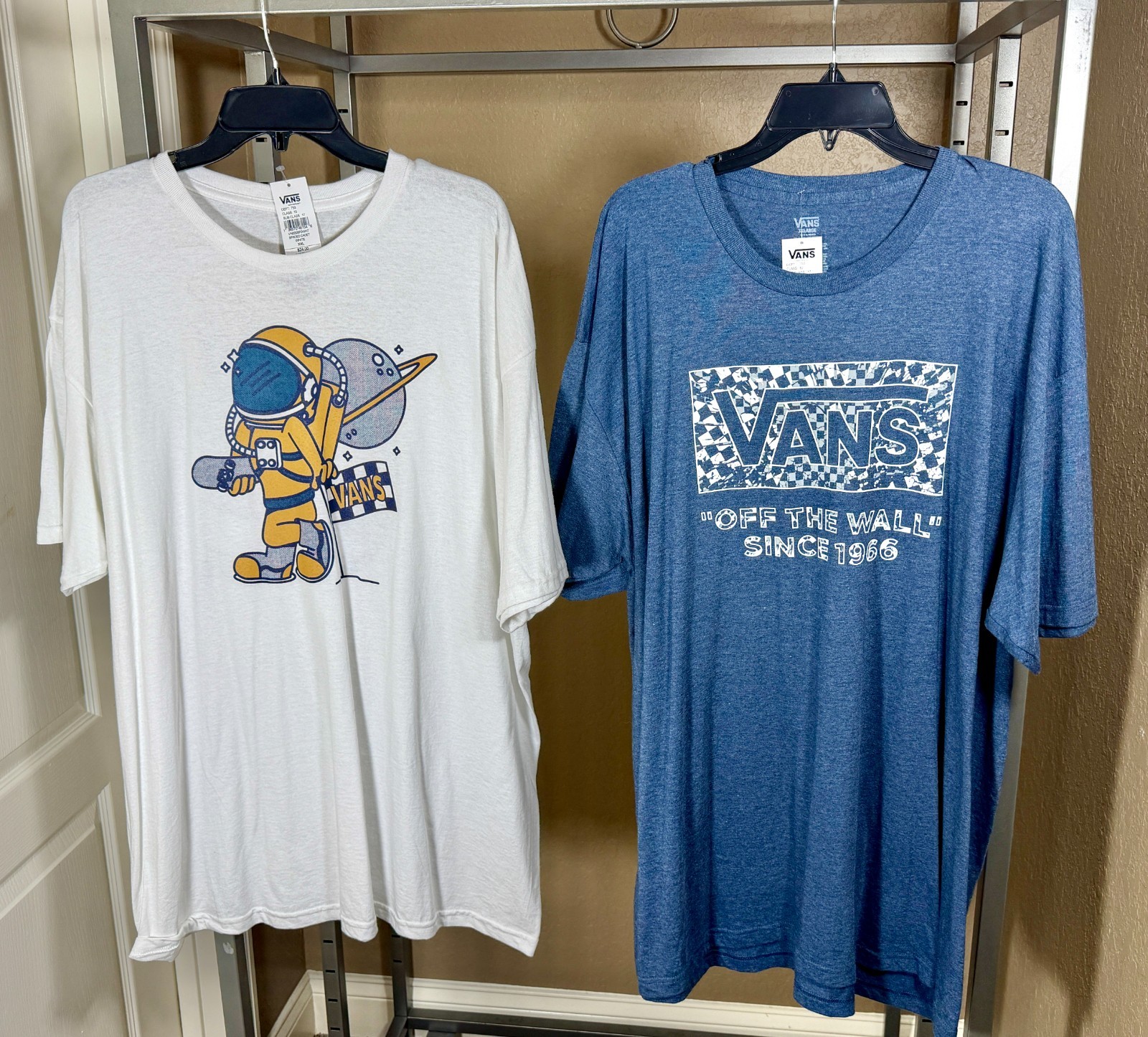 NWT Vans T-Shirts Lot of 2 Men’s XXL Spaced Cadet & Off the Wall Since 66 New!