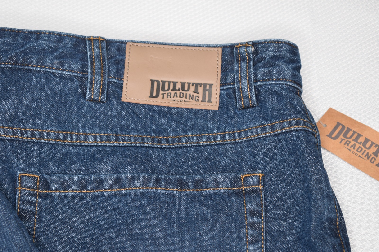 NWT DULUTH 46×30 Men’s MN Weekender Ballroom Cotton Denim Blue Jeans