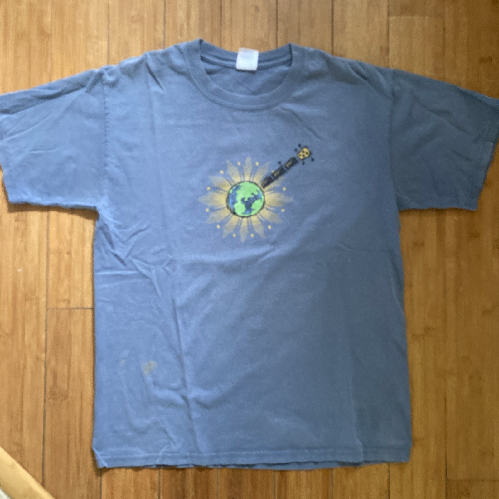 Bela Fleck & the Flecktones 1990s Vintage Shirt L Acoustic Planet Band Tour