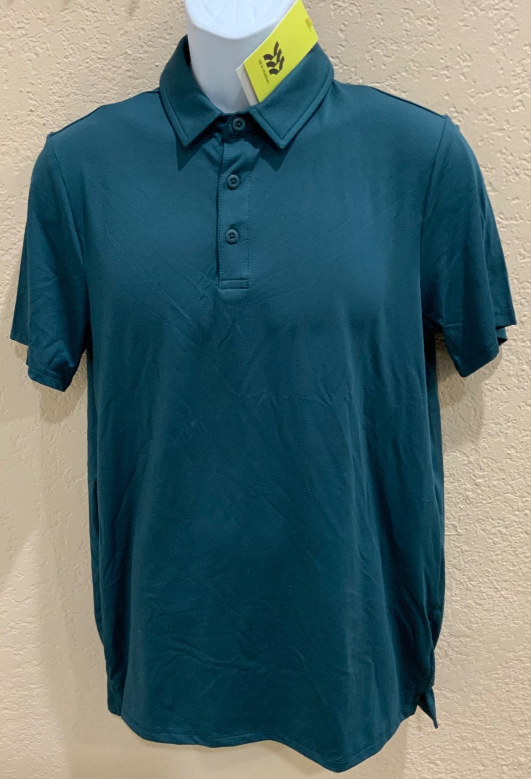 Jersey Polo Shirt All in Motion Wicking Stretch No Roll Collar COLOR CHOICES