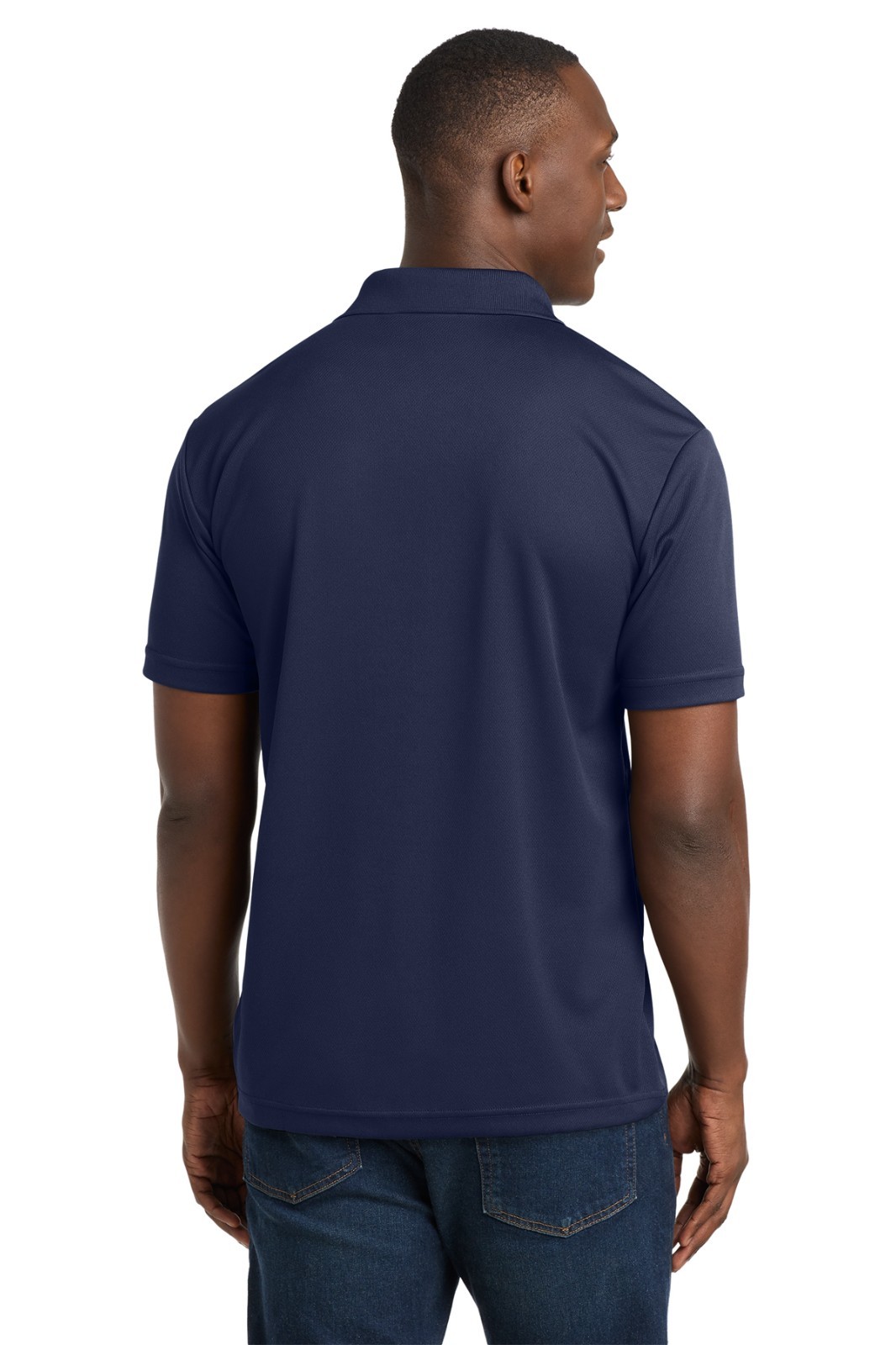 ST640 Mens Short Sleeve PosiCharge RacerMesh Stylish Polo Shirt Navy L