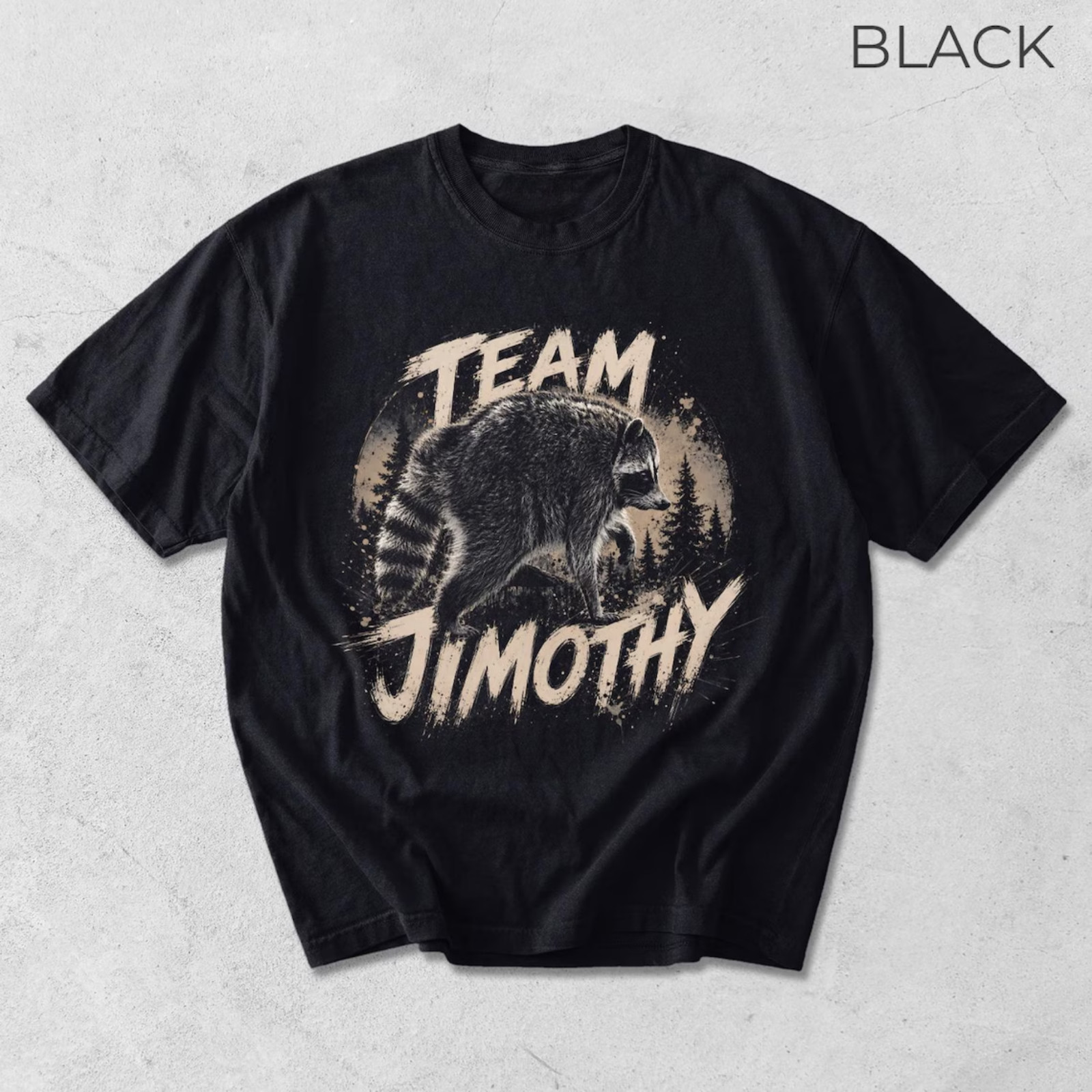Jimothy Raccoon Shirt Funny Seattle Wildlife Meme Trash Panda Nature Tee (S-5XL)