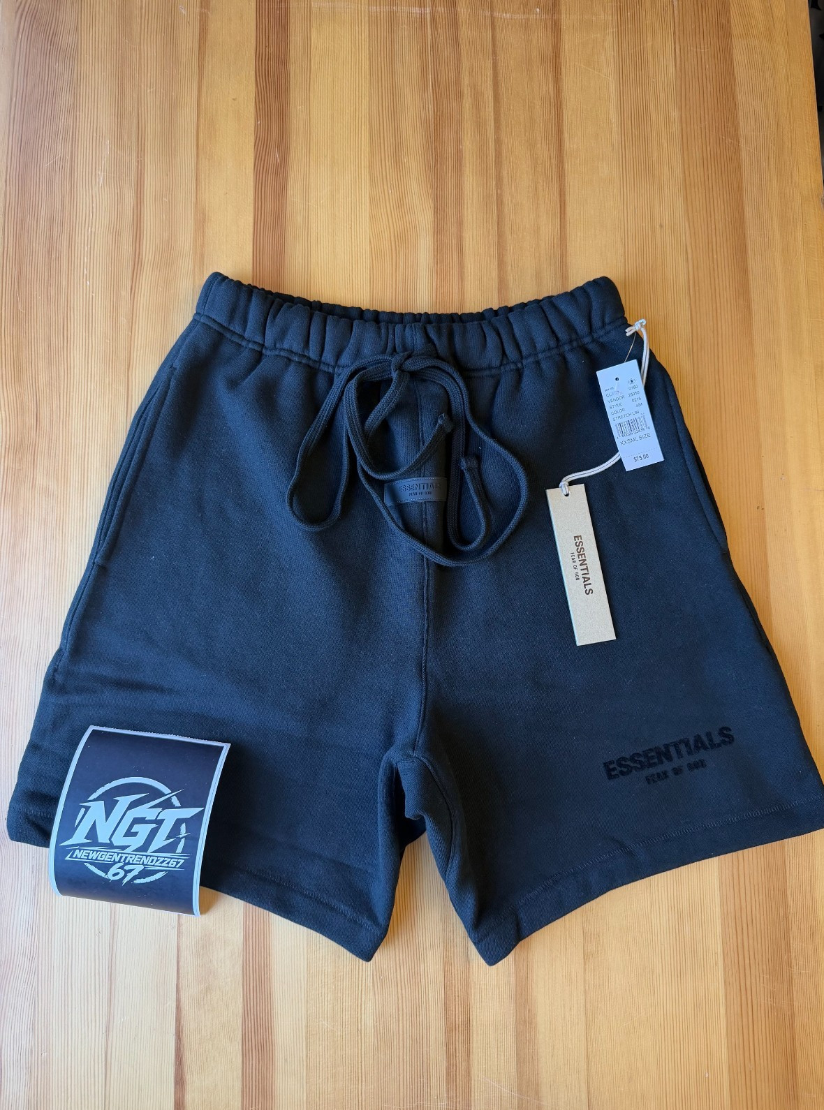 Fear of God Essentials Shorts SS22 Stretch Limo Black – 100% Authentic (XXS-XL)