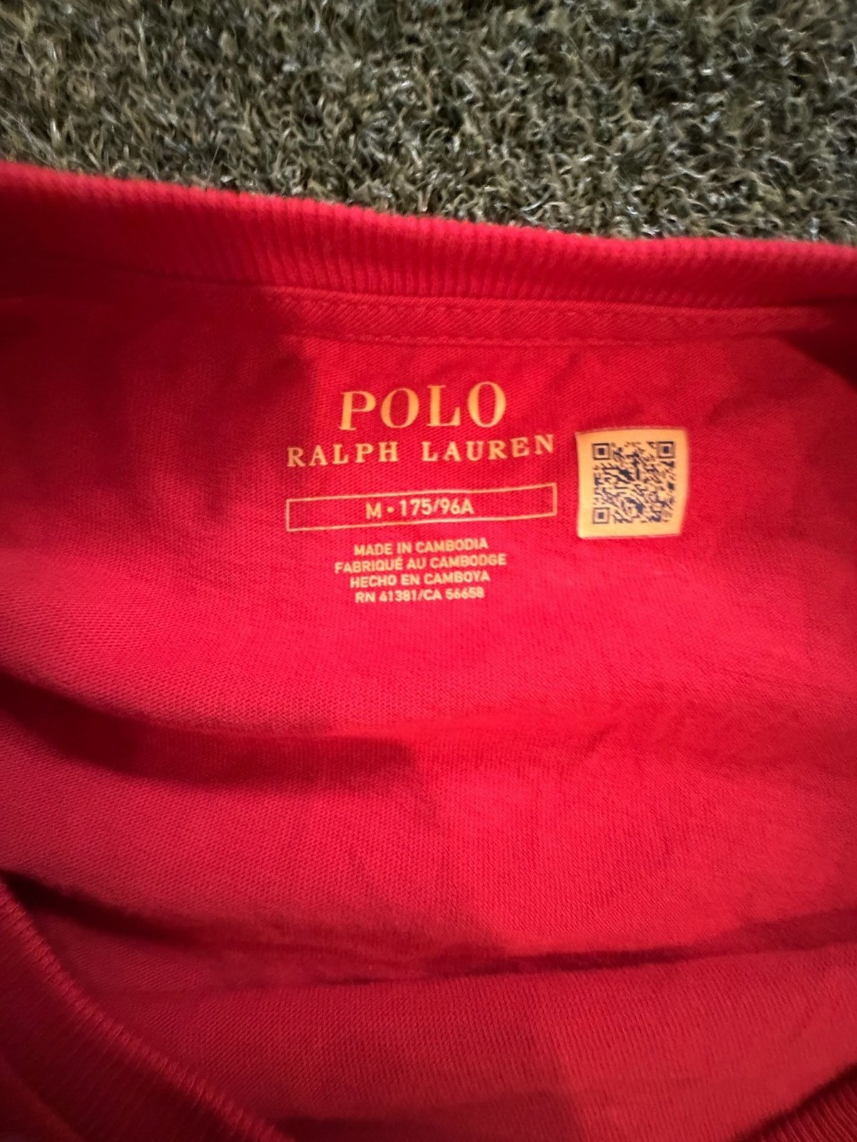 Polo Ralph Lauren Long-Sleeve Crewneck Cotton Jersey T-Shirt in Red