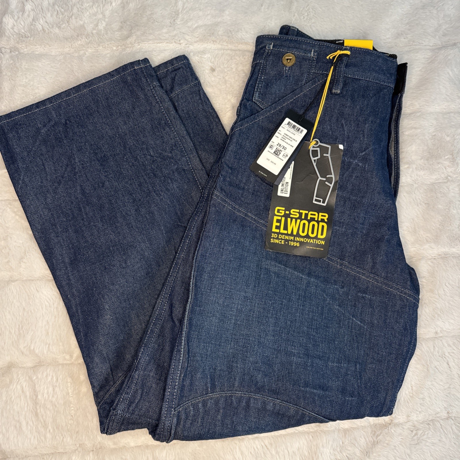 G-Star Raw Jean Elwood 5620 3DLoose Fit 29/30 Worn in Blue Mine Free ShippingA28