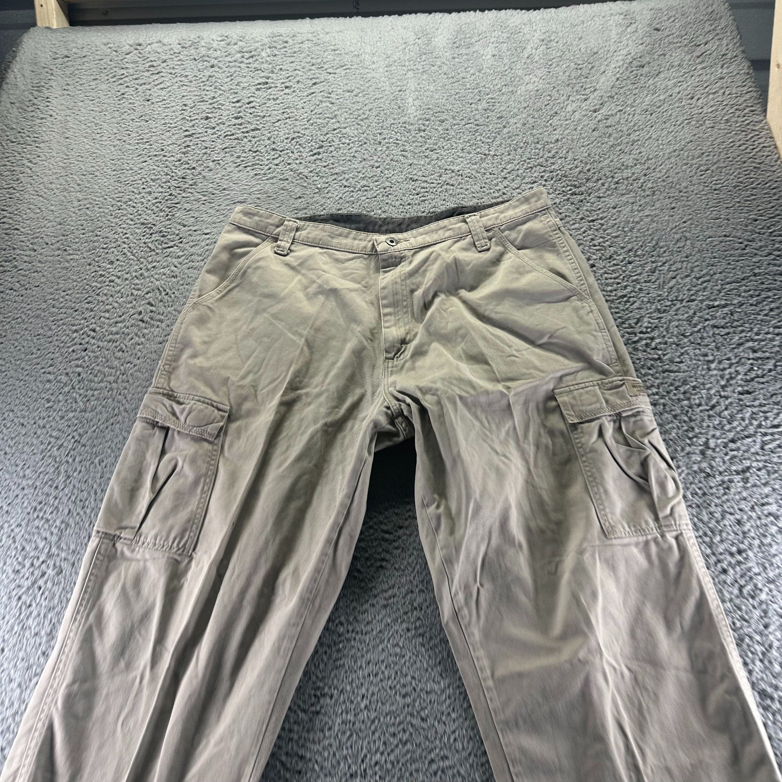 Wrangler Legacy Pant Mens 36×30 Brown Cotton Cargo Straight Workwear Utility