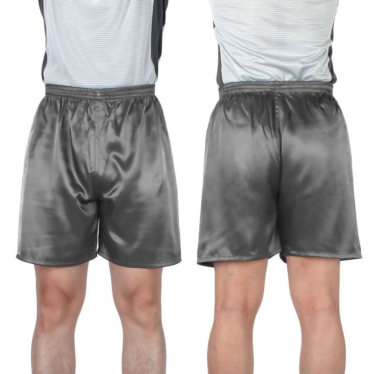 Mens Satin Silk Boxers Shorts Sleepwear Underwear Pants Nightwear Pyjamas Bikini