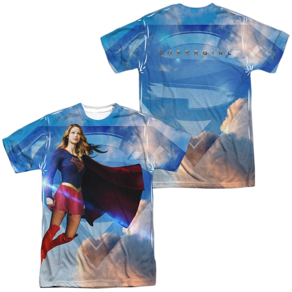Supergirl Up In The Sky Unisex Adult Halloween Costume T Shirt, S-3XL