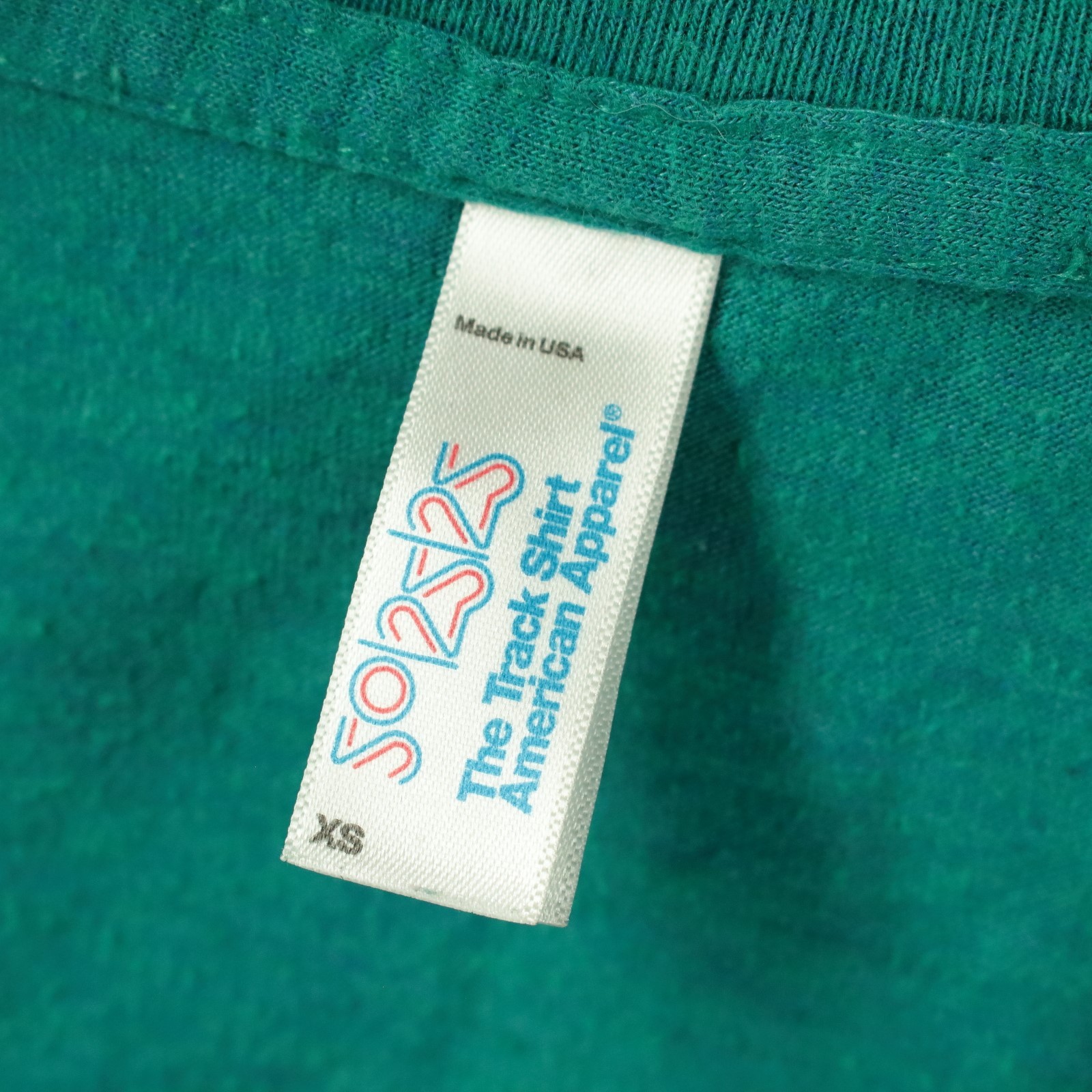 AMERICAN APPAREL Track Shirt deep v neck t-shirt EXTRA SMALL y2k indie sleaze