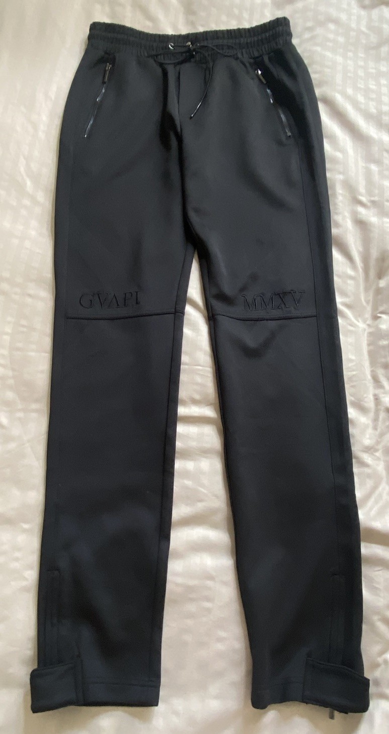 GVAPI MMXV by Aaron Wilhelm Black Zip Pocket/Zip Bottoms Jogger Pants – Size 34