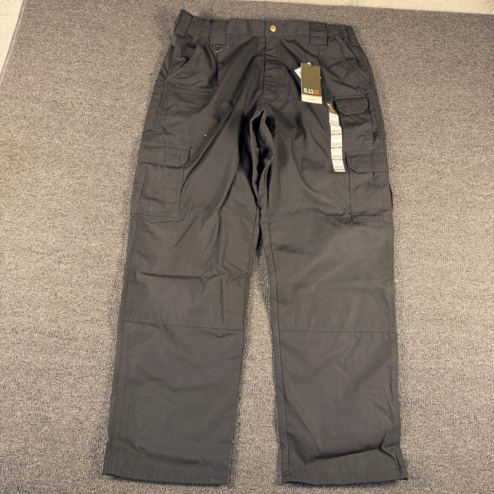 5.11 Tactical Taclite Pro Pants Mens 38×32 Black Relaxed Fit Cargo 74273 NWT