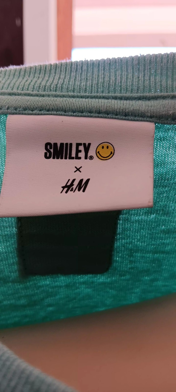 Smiley Face Tee H&M/The Original Smiley Face Co. Mens XL Mint Green