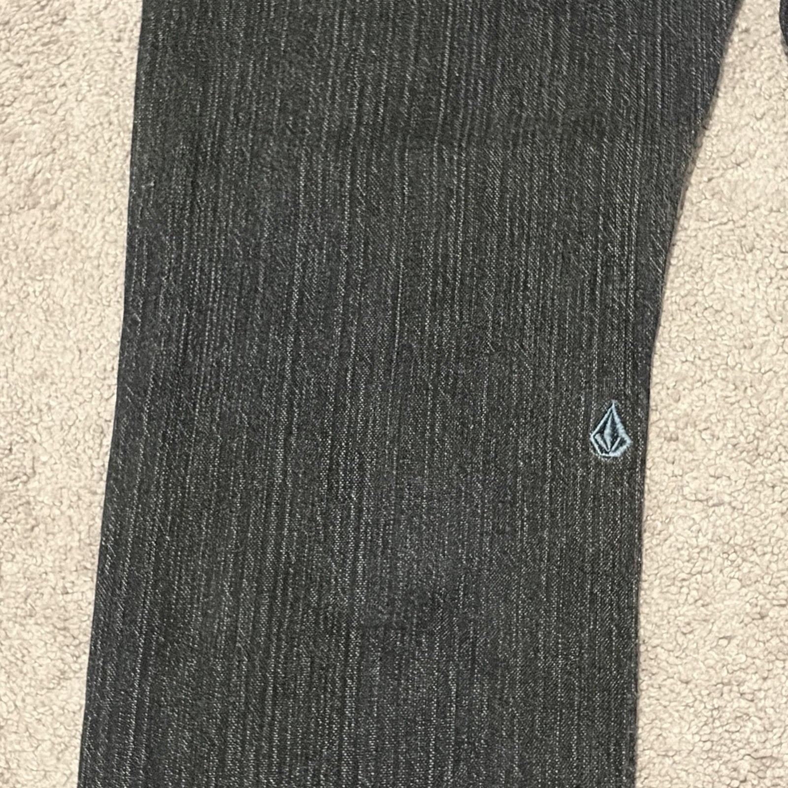 Volcom Solver Modern Straight Black Jeans Men’s Size 34×30 True To This