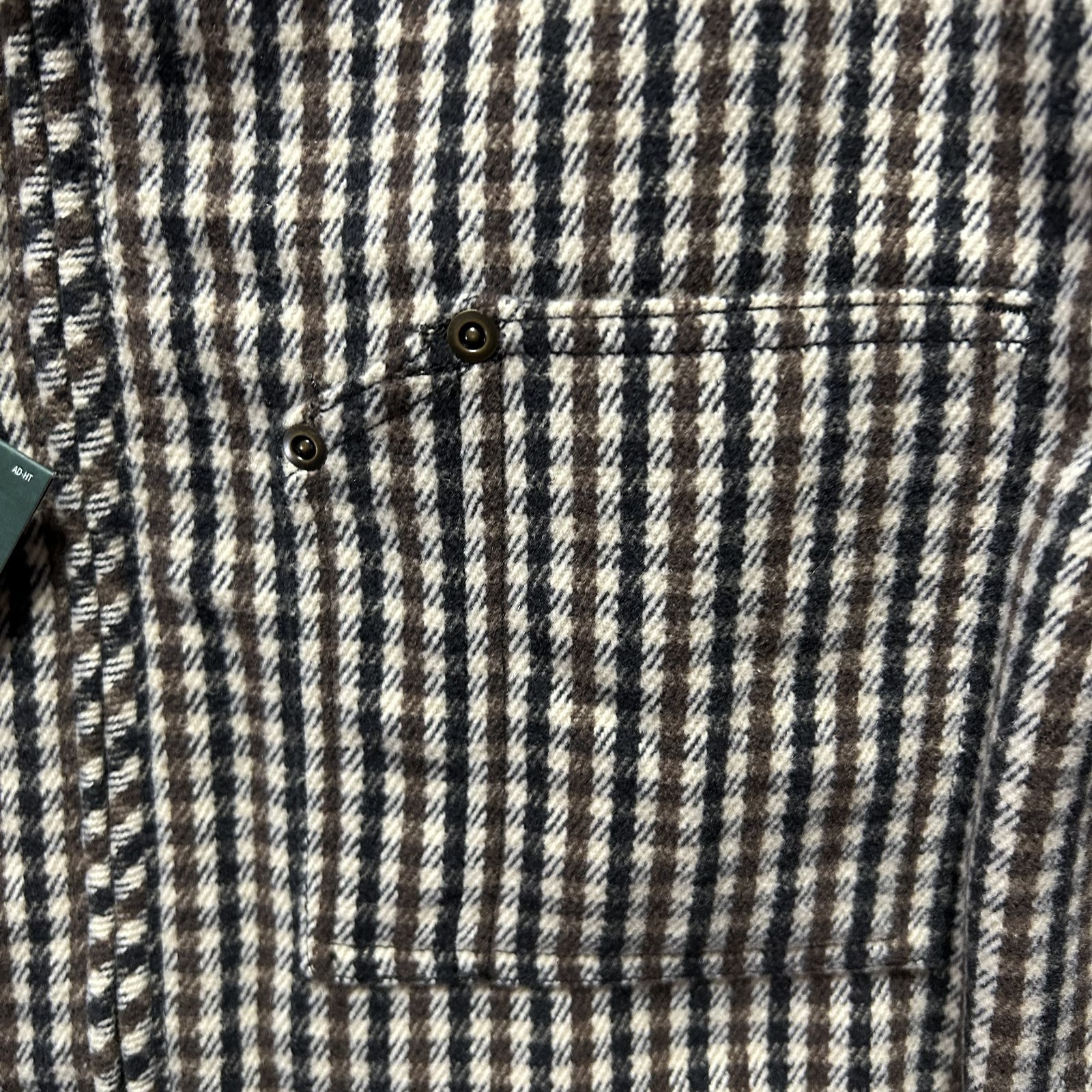 Alpine Design Mens Size M Eldridge Plaid Wool Full Zip Jacket