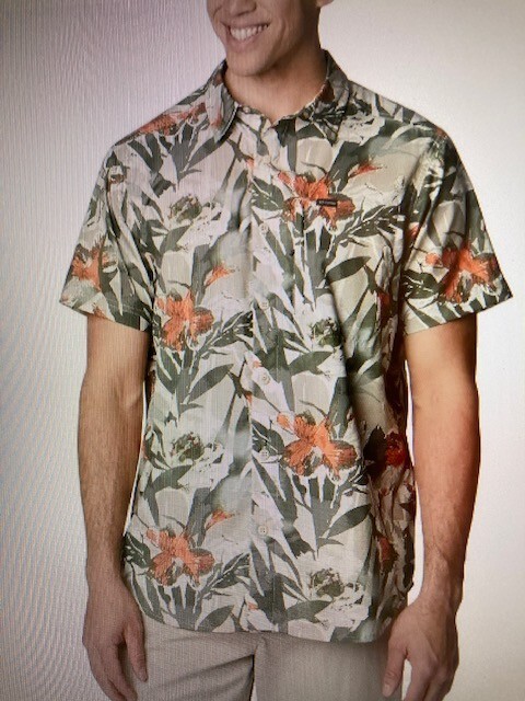 Columbia Men’s Shirt 4XL Silver Ridge Utility Lite Novelty Short Sleeve NWT