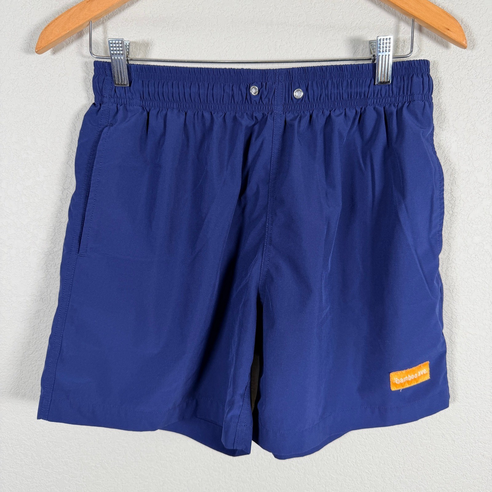 Bamboo Ave Hybrid Shorts Mens S Navy Blue Sustainable Lined Athletic read