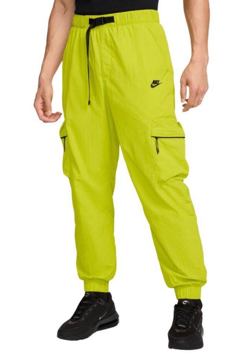Men’s Nike Tech Pack Woven Cargo Pants Bright Cactus Green FZ0756-357 Size XL