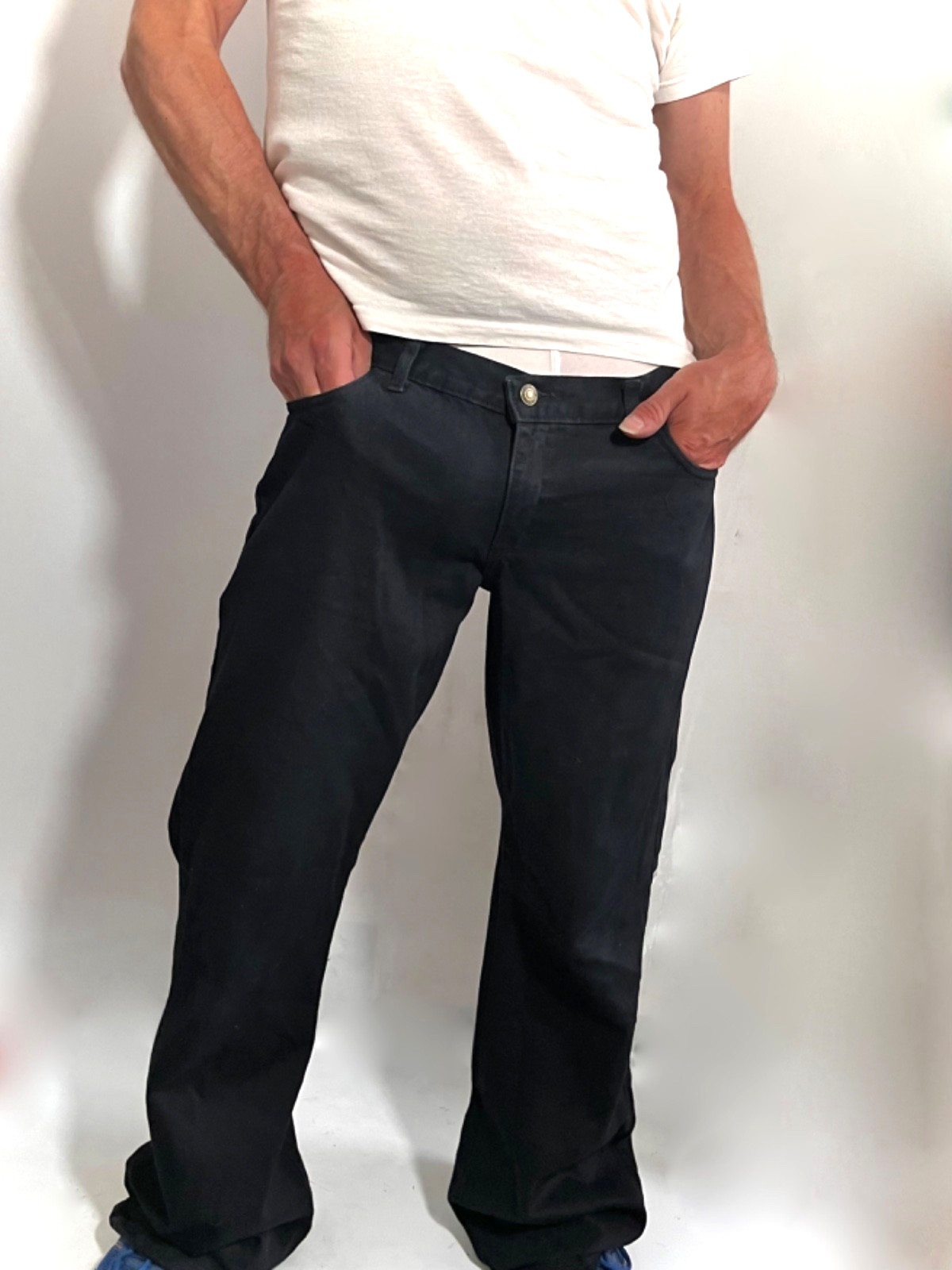 Spase Denim Roomy Vintage Relaxed Leg Low Rise Flares Jeans W32 L32 Phat Pant