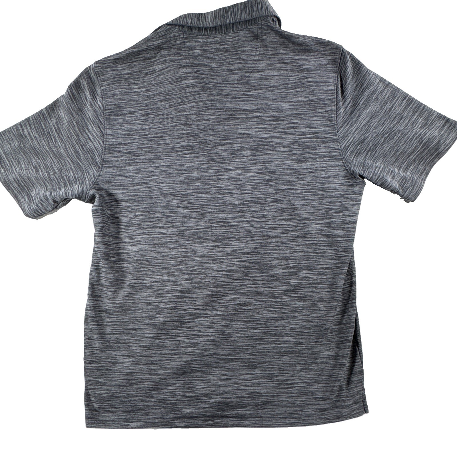 Greg Norman Play Dry Mens M Gray Heathered Moisture Wicking Golf Polo Shirt 139