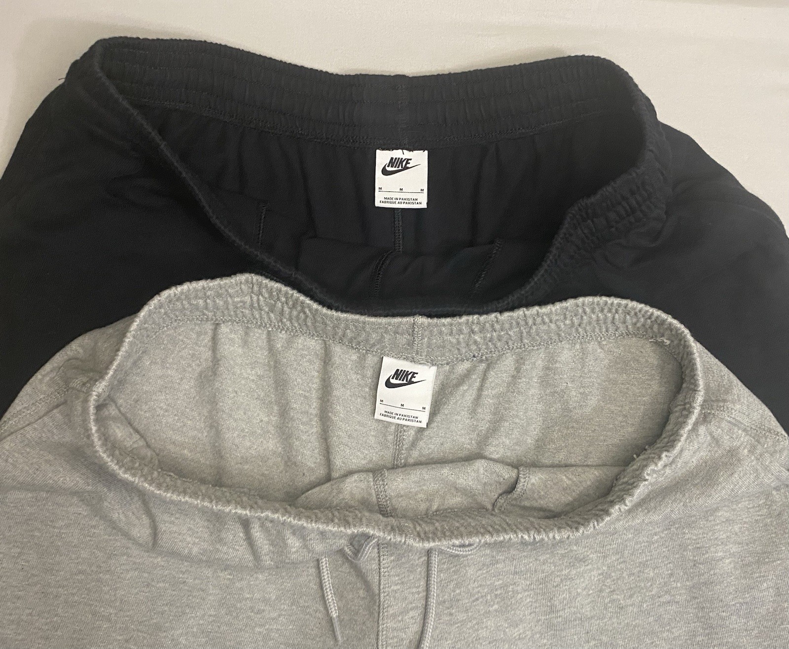 Nike Club Flow French Terry Shorts Men’s Size M, Gray/Black Lot of 2” NWOT!