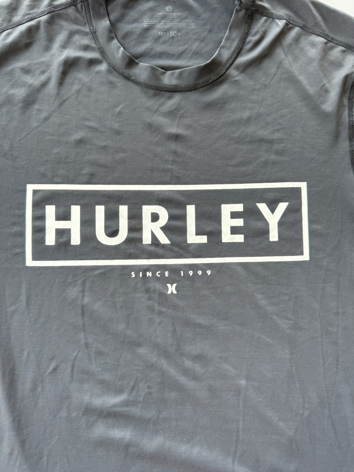 Black Hurley UPF 50+ T-shirt