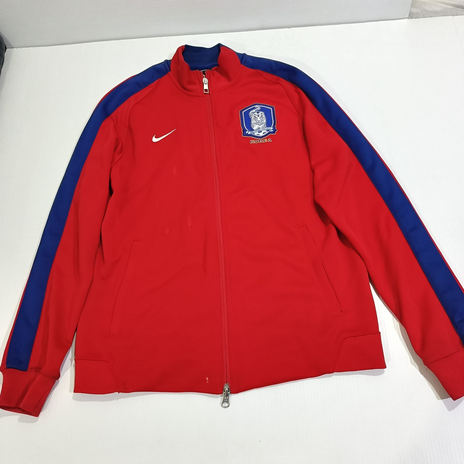 Nike South Korea 2014 Soccer Jacket Mens Size L Large Red