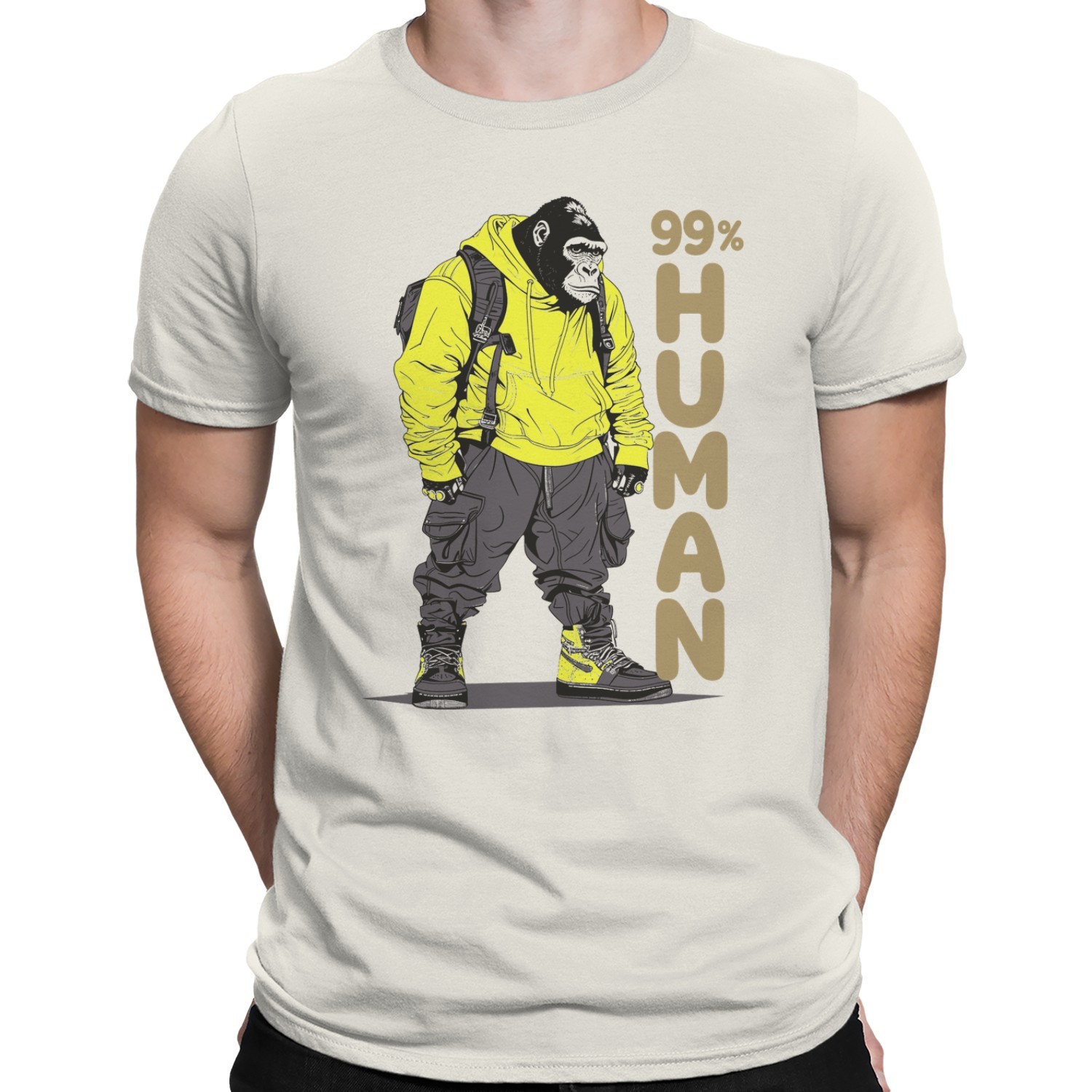99% Human Gorilla Urban Streetwear T-shirt