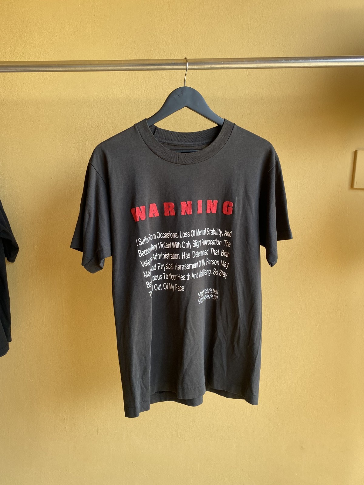 90s Vietnam veteran text vintage t-shirt
