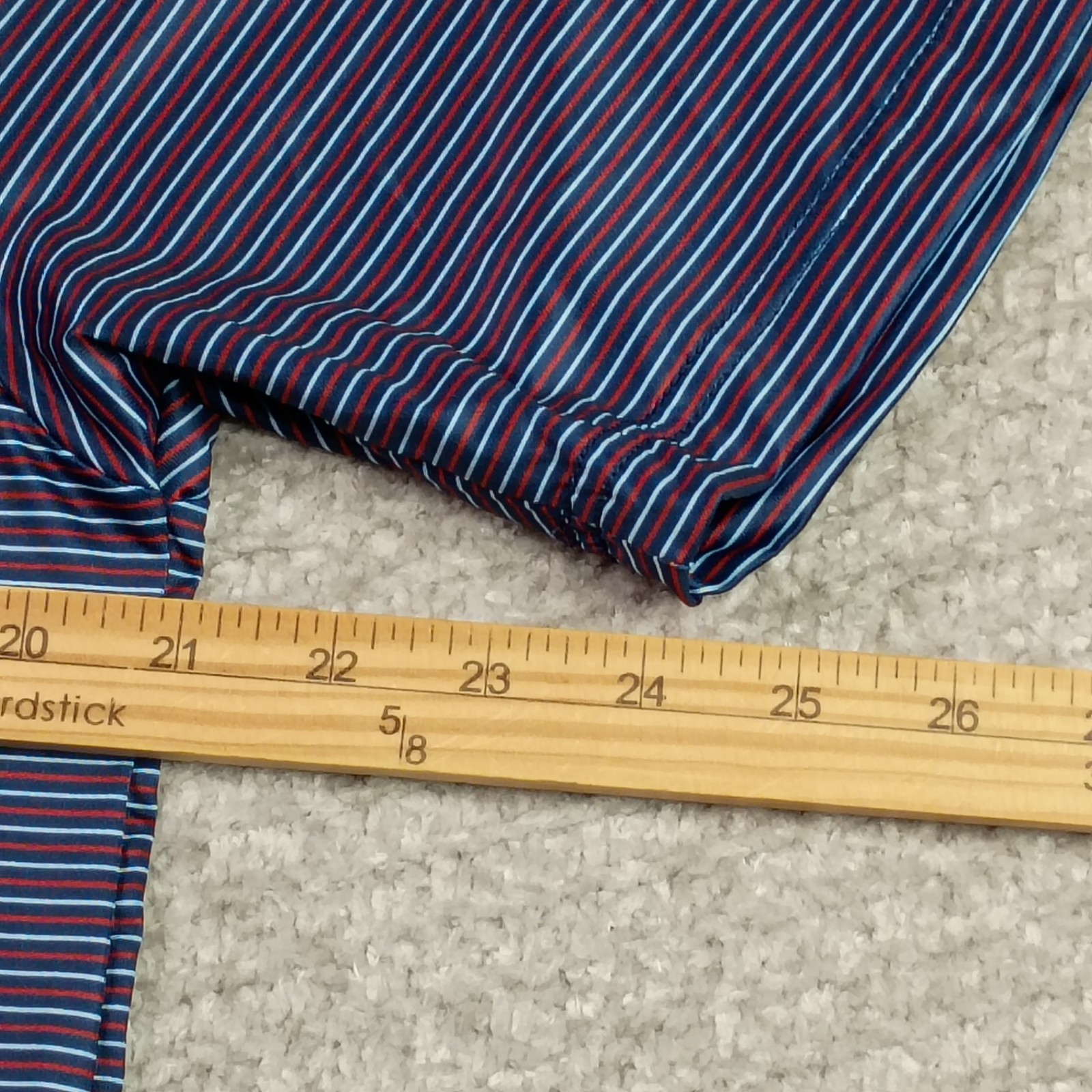 Collars and Co Featherweight Relaxed Short Sleeve Polo Multicolo Striped S NWT..