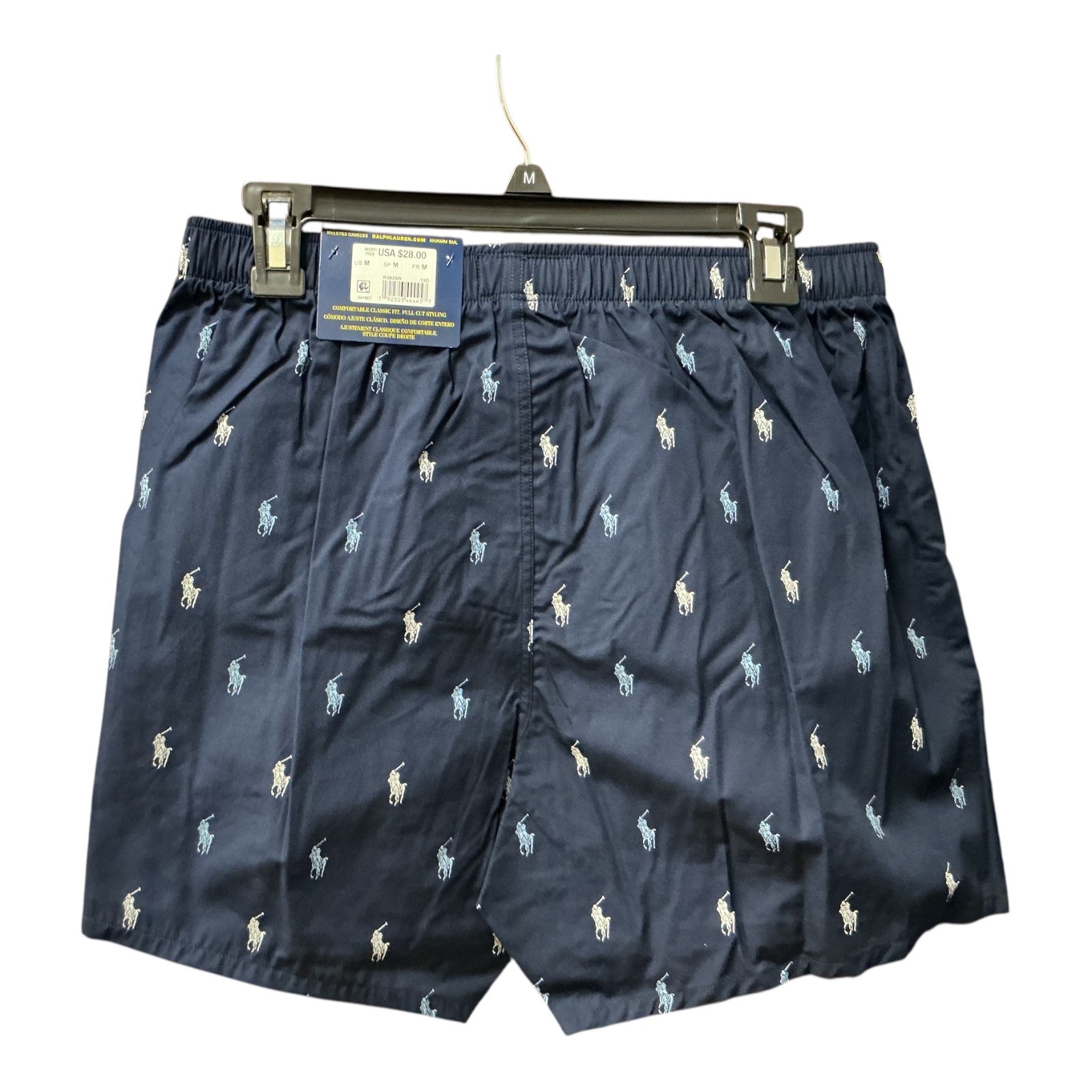Polo Ralph Lauren Classic Fit Boxer Navy Pony Print 100% Cotton NWT S/M R382SR
