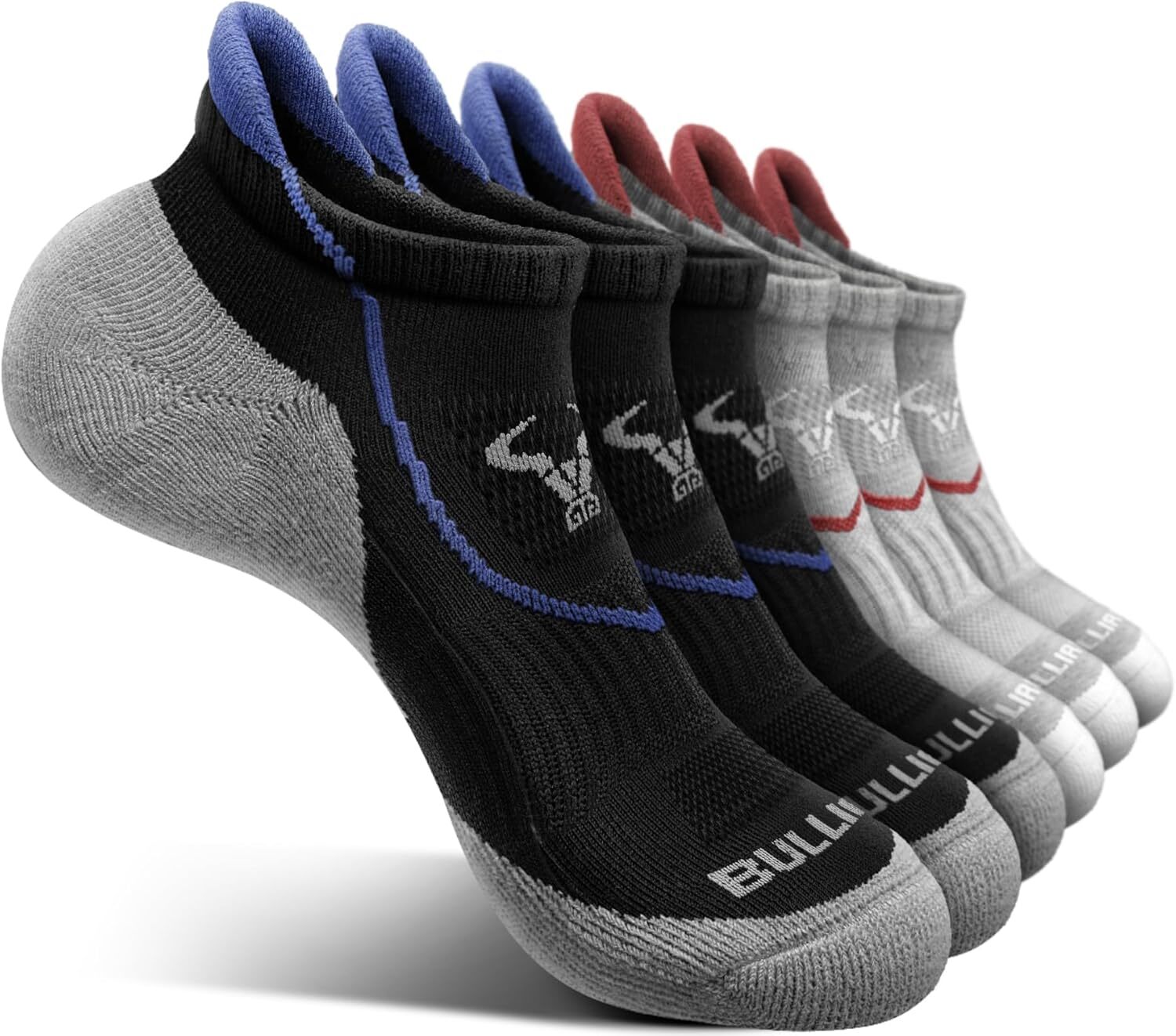 Men’s Athletic Running Ankle Socks Breathable Moisture Wicking Cushioned Arch
