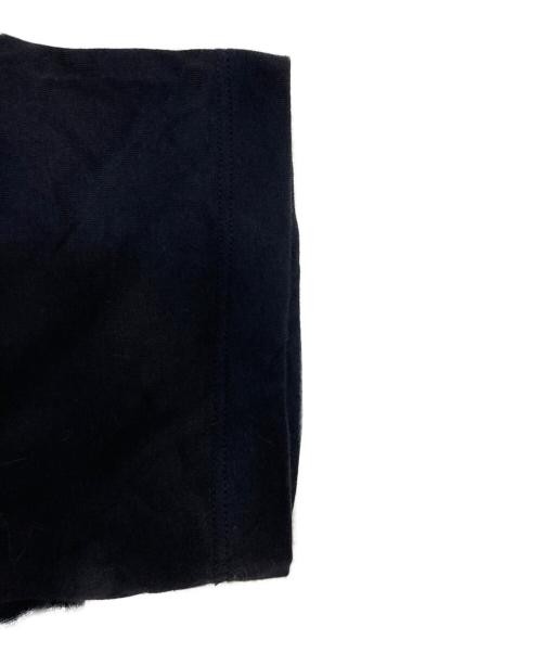 COACH Logo Embroidery T-Shirt Ladies Navy M Cotton Casual Top
