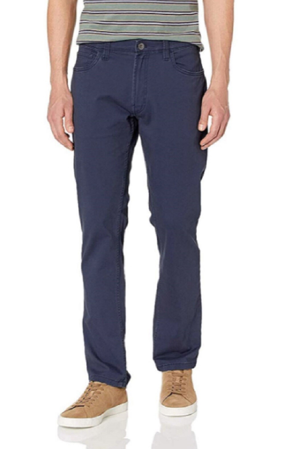 IZOD Men’s Stretch Chino Sportflex Waistband Straight Pant Cadet Navy