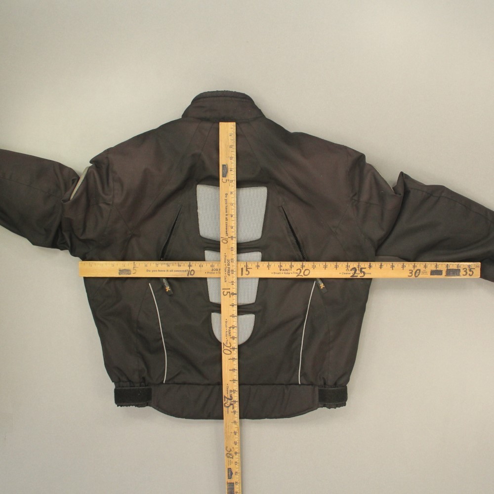 Xelement Mens Motorcycle Padded Jacket Size 2XL Black Zip Out Liner Biker Riding