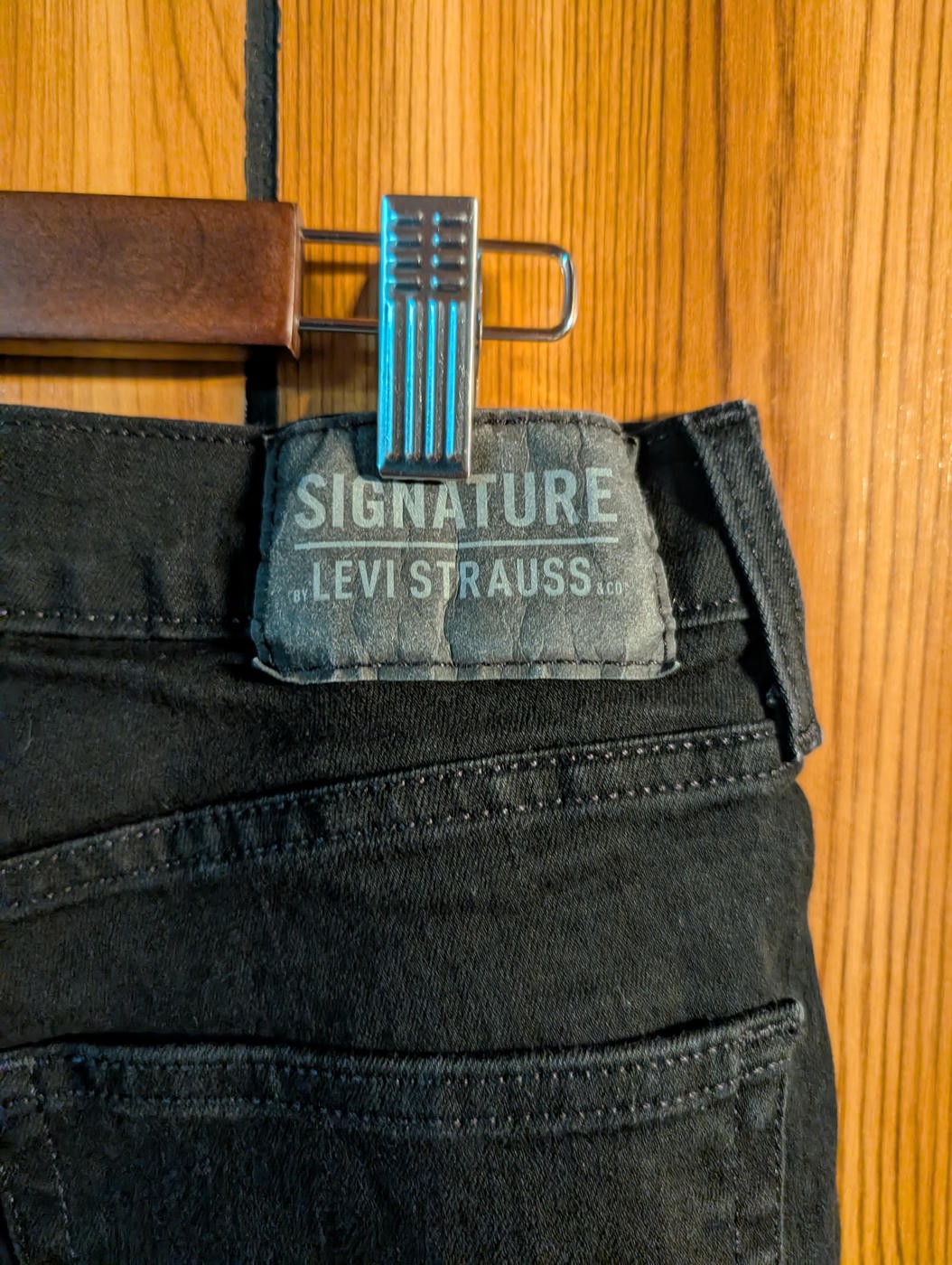 Levi’s Signature by Levi Strauss Mens Slim Fit Black Jeans Size W34 L30 Denim Fi