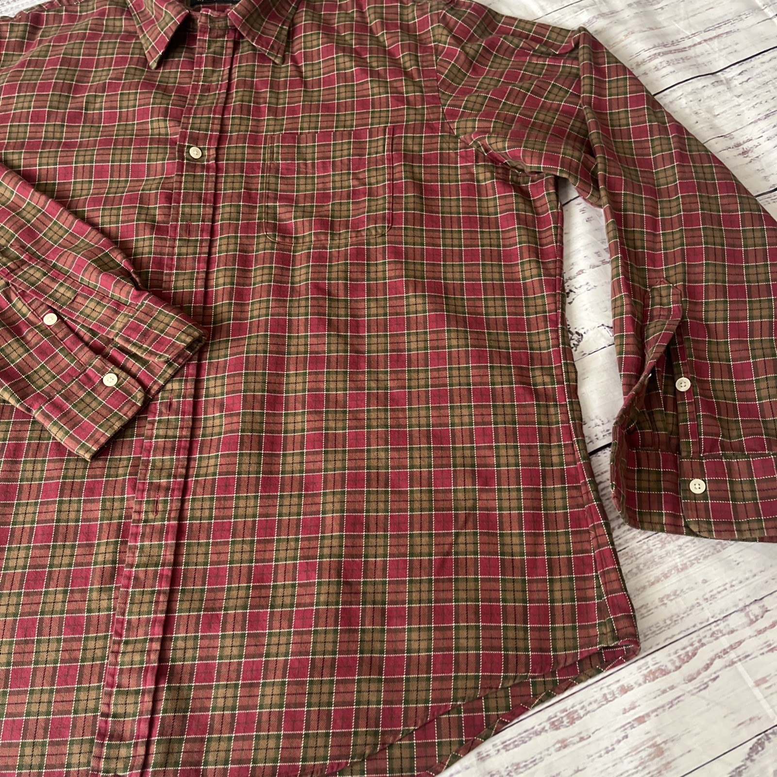 POLO Ralph Lauren Button Down Plaid Flannel Shirt 2XL