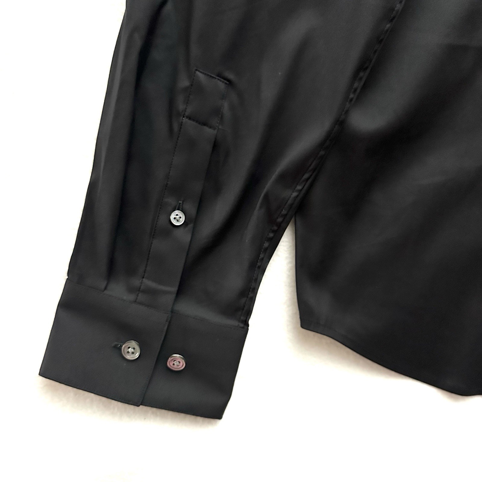 Theory Shirt Mens XL Sylvain Precise 2 Luxury Smart Casual Office New Black