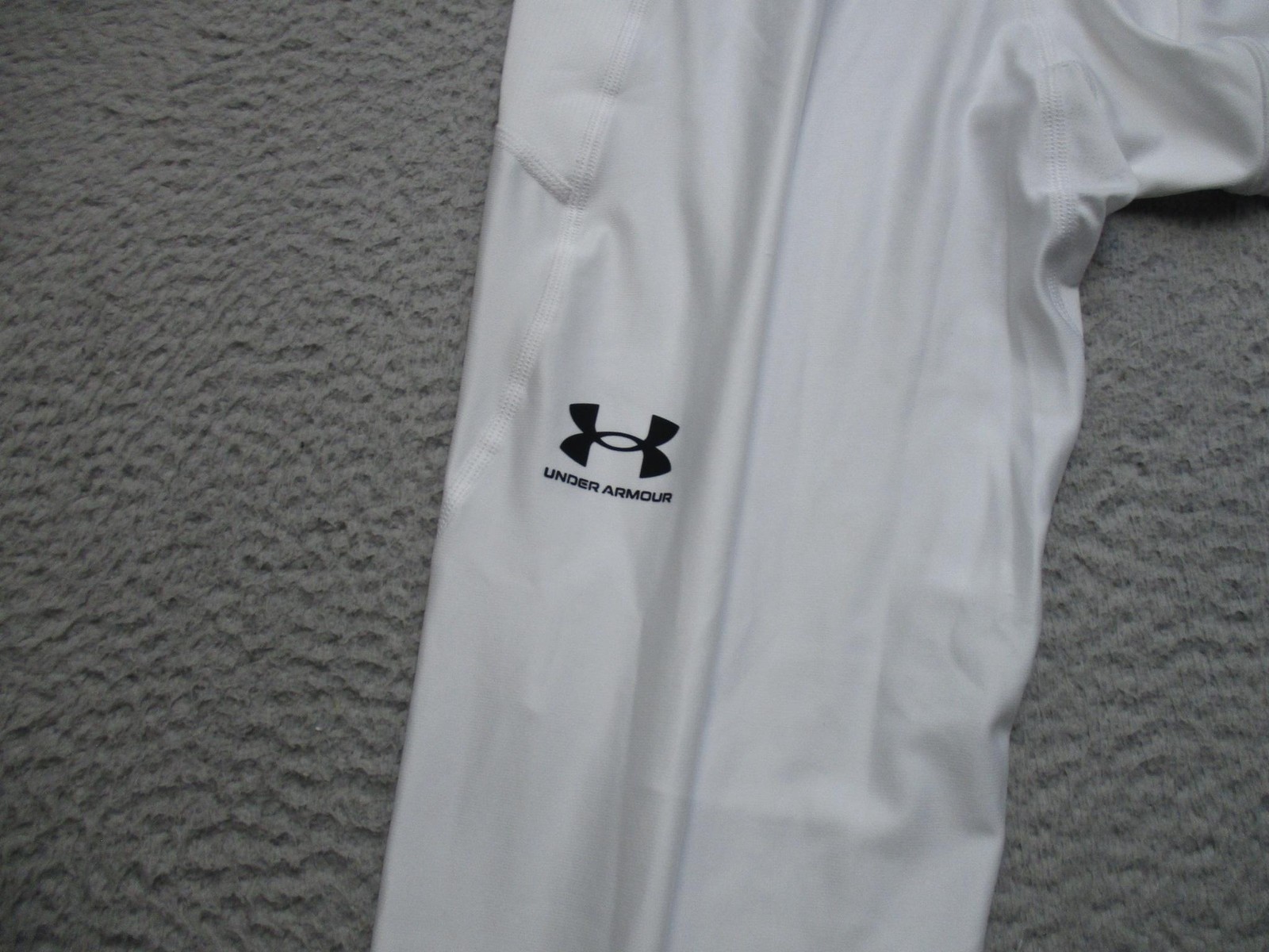 Under Armour HeatGear Armour Leggings Mens 3XLT White Compression Pants 1361586