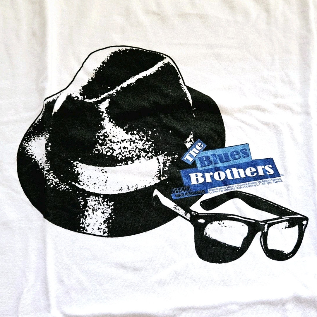 Vintage Y2K Blues Brothers Movie Promo T Shirt Universal Studios Size Large