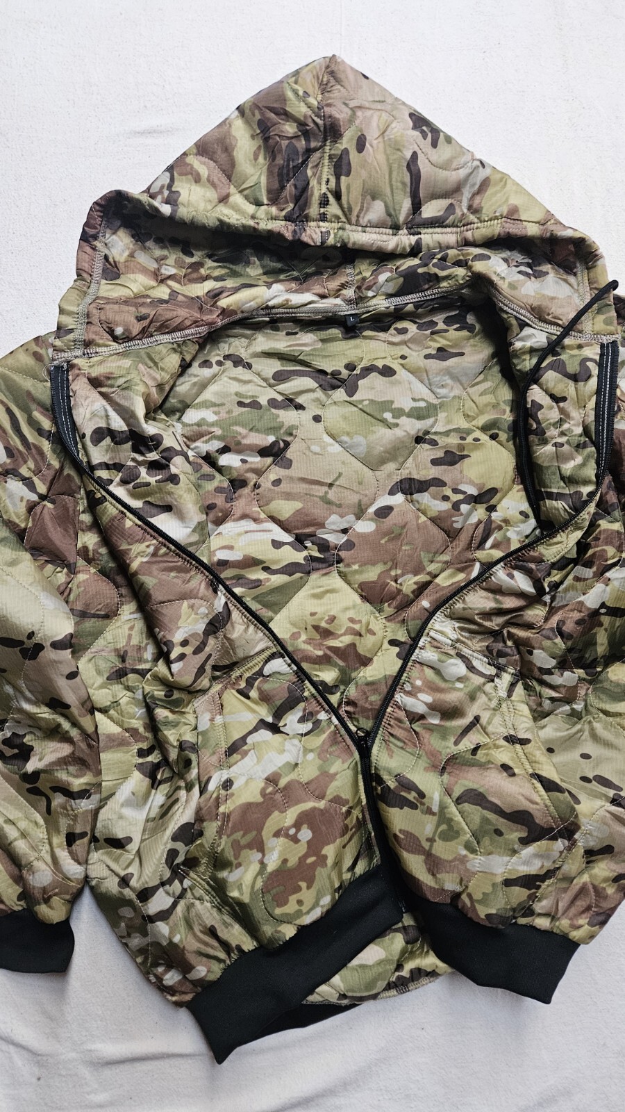 Woobie Hoodie Multicam camo full zip Parka Military Blanket Jacket USGI Tactical